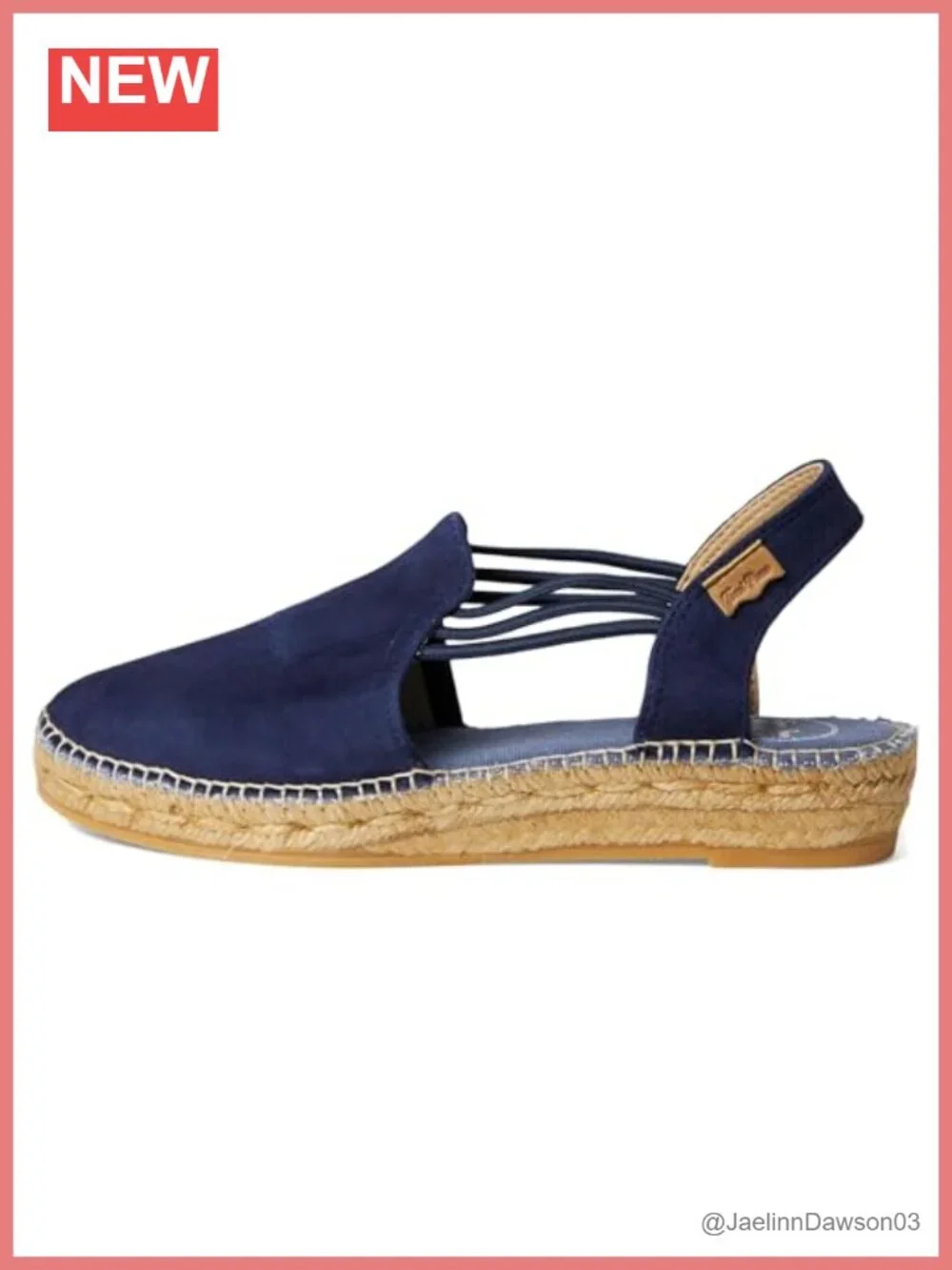 Nuria Leather Suede Slingback Espadrille Wedge Loafers